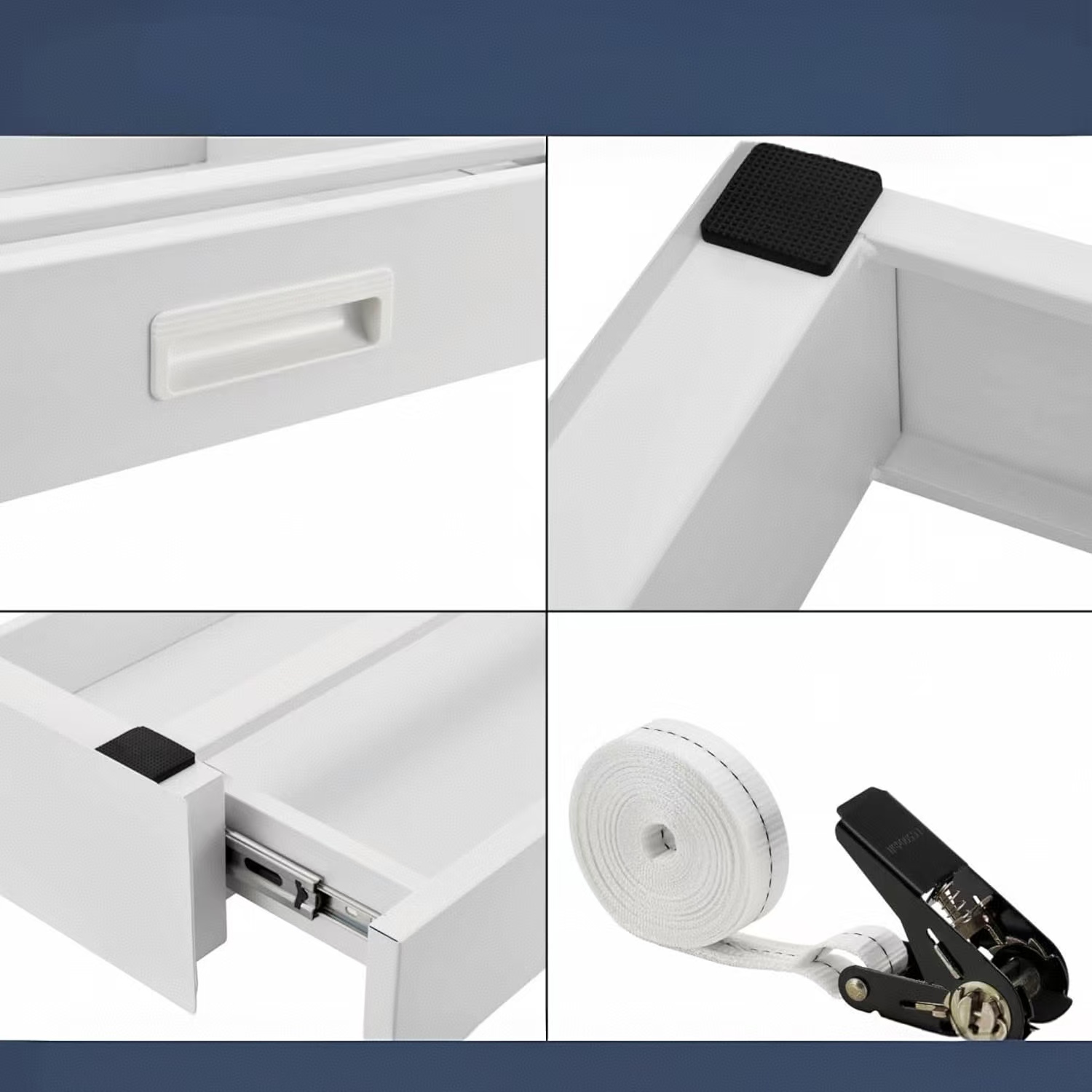 Washing Machine Stacking Kit with Drawer Connecting Frame for Washing Machine/Dryer with Rope