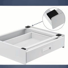 Washing Machine Stacking Kit with Drawer Connecting Frame for Washing Machine/Dryer with Rope