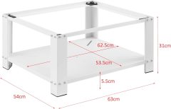 Washing Machine Base with Shelf for Washing Machine, Fridge and Dryer Load Capacity 150KG