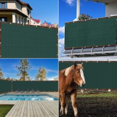 Balcony Privacy Screen 150 g/m² ，100x600cm Wind Protection UV Protection with Cable Ties