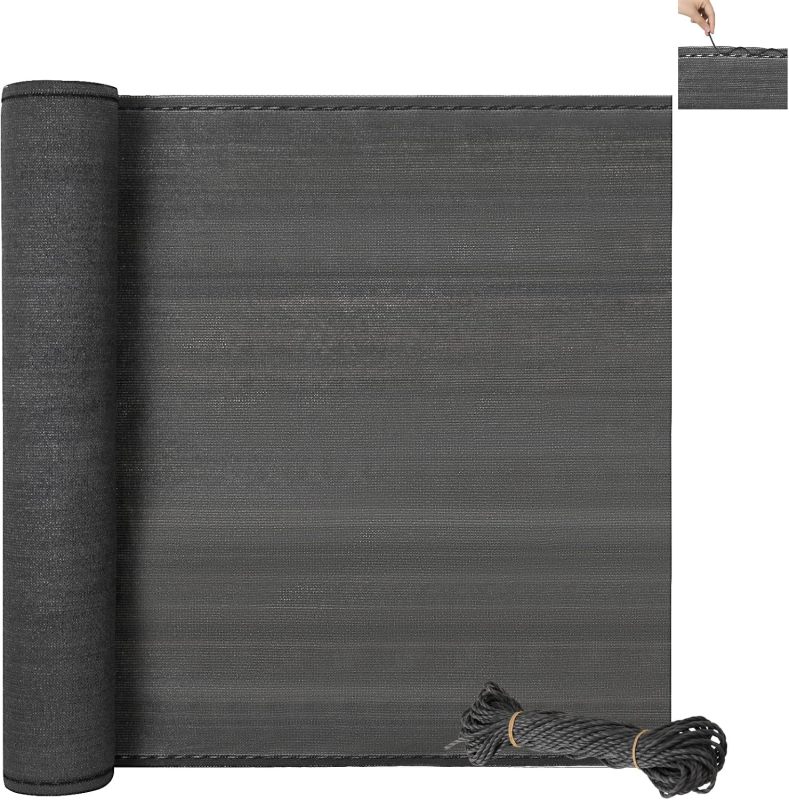 Balcony Privacy Screen 150 g/m² ，180x600cm Wind Protection UV Protection with Cable Ties