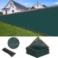 Balcony Privacy Screen 150 g/m² ，100x600cm Wind Protection UV Protection with Cable Ties