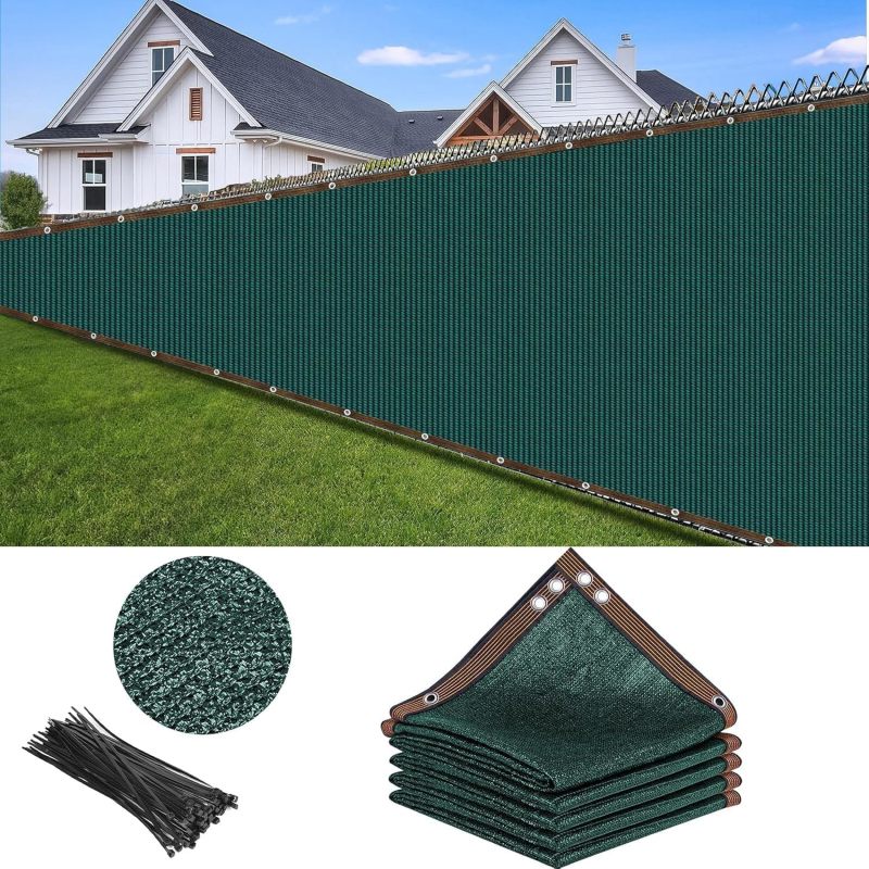 Balcony Privacy Screen 150 g/m² ，100x600cm Wind Protection UV Protection with Cable Ties