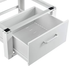 Metal Washing Machine Base with Drawer Load Capacity 150KG Washing Machine Base Cabinet for Washing Machines and Dryers