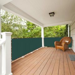 Balcony Privacy Screen 150 g/m² ，100x600cm Wind Protection UV Protection with Cable Ties