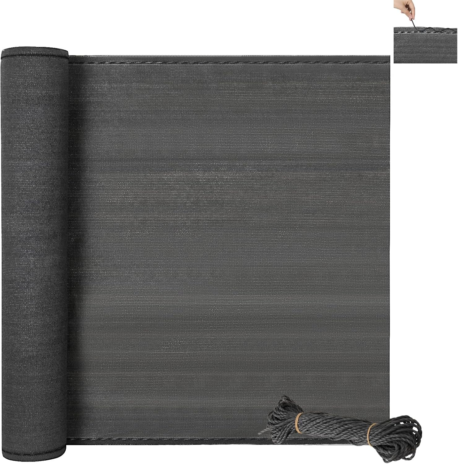 Balcony Privacy Screen 90 g/m² ，200x600cm Wind Protection UV Protection with Cable Ties