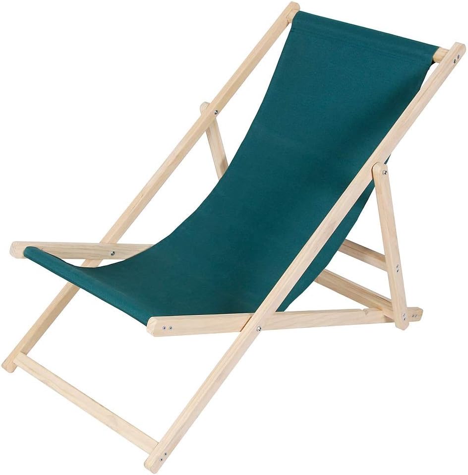 Beach chairs without armrests Folding Garden Lounger Deck Chair Beach Lounger