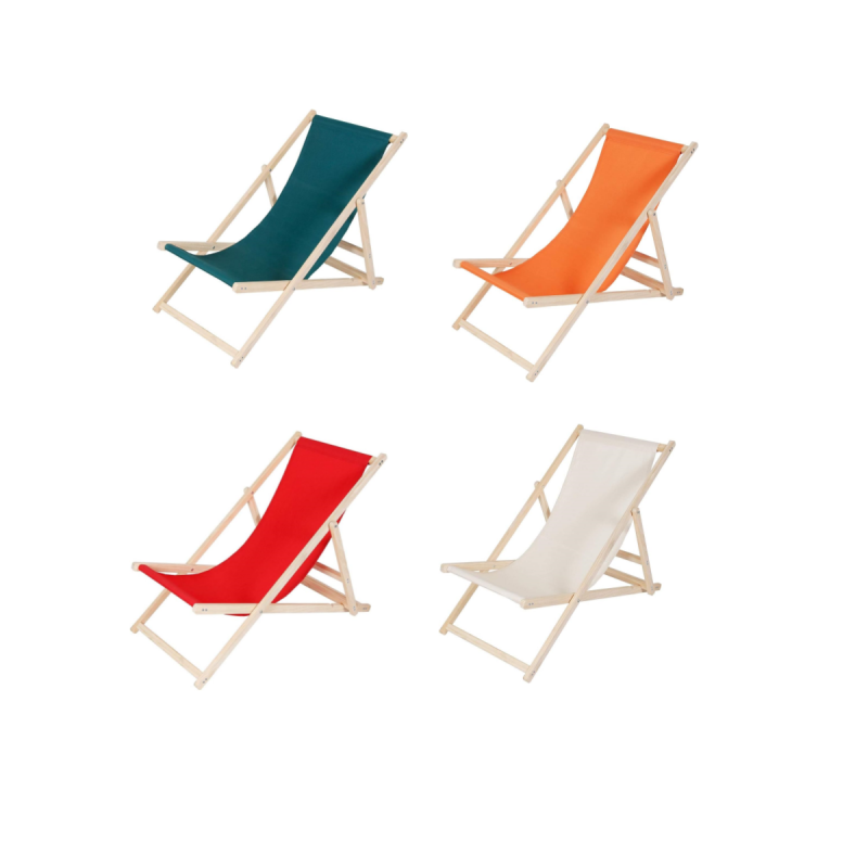 Beach chairs without armrests Folding Garden Lounger Deck Chair Beach Lounger
