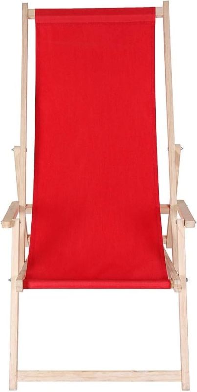 Beach chairs with armrests Folding Garden Lounger Deck Chair Beach Lounger