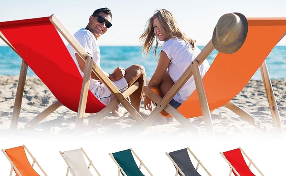 Beach chairs without armrests Folding Garden Lounger Deck Chair Beach Lounger