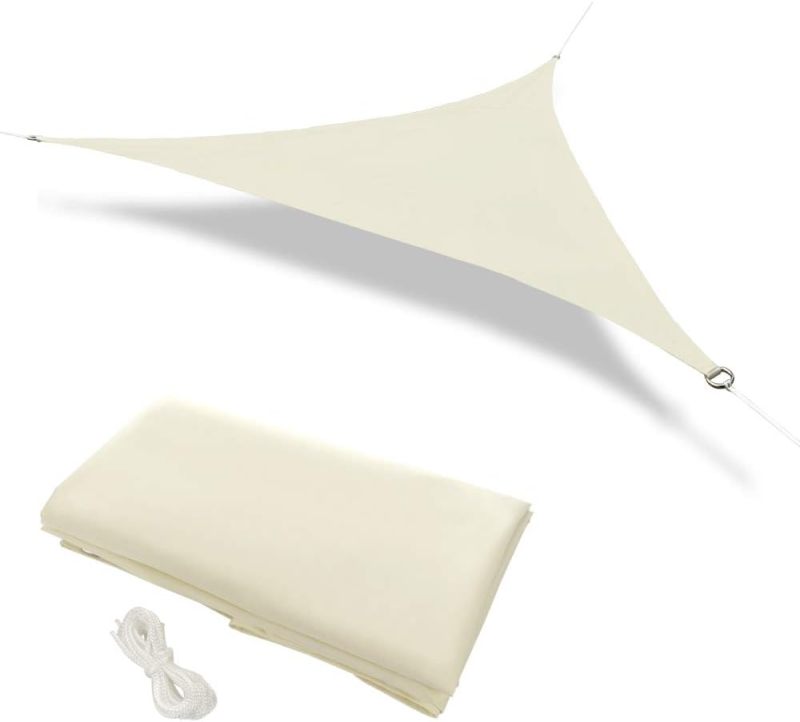 Triangle Shade Cloth Triangular Awning 3.6 x 3.6 x 3.6 m HDPE 160 g/m² Sun Protection Awning Including Mounting Ropes