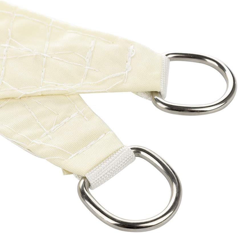 Triangle Shade Cloth Triangular Awning 3.6 x 3.6 x 3.6 m HDPE 160 g/m² Sun Protection Awning Including Mounting Ropes