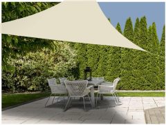 Triangle Shade Cloth Triangular Awning 5 x 5 x 5 m HDPE 160 g/m² Sun Protection Awning Including Mounting Ropes