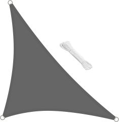 Triangle Shade Cloth Triangular Awning 3 x 3 x 3 m HDPE 160 g/m² Sun Protection Awning Including Mounting Ropes