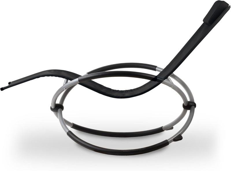 Folding Rocking Chair Garden Chair Deck Chair Orbital Rocking Lounger Swing Chair Ergonomic Relaxing Chair