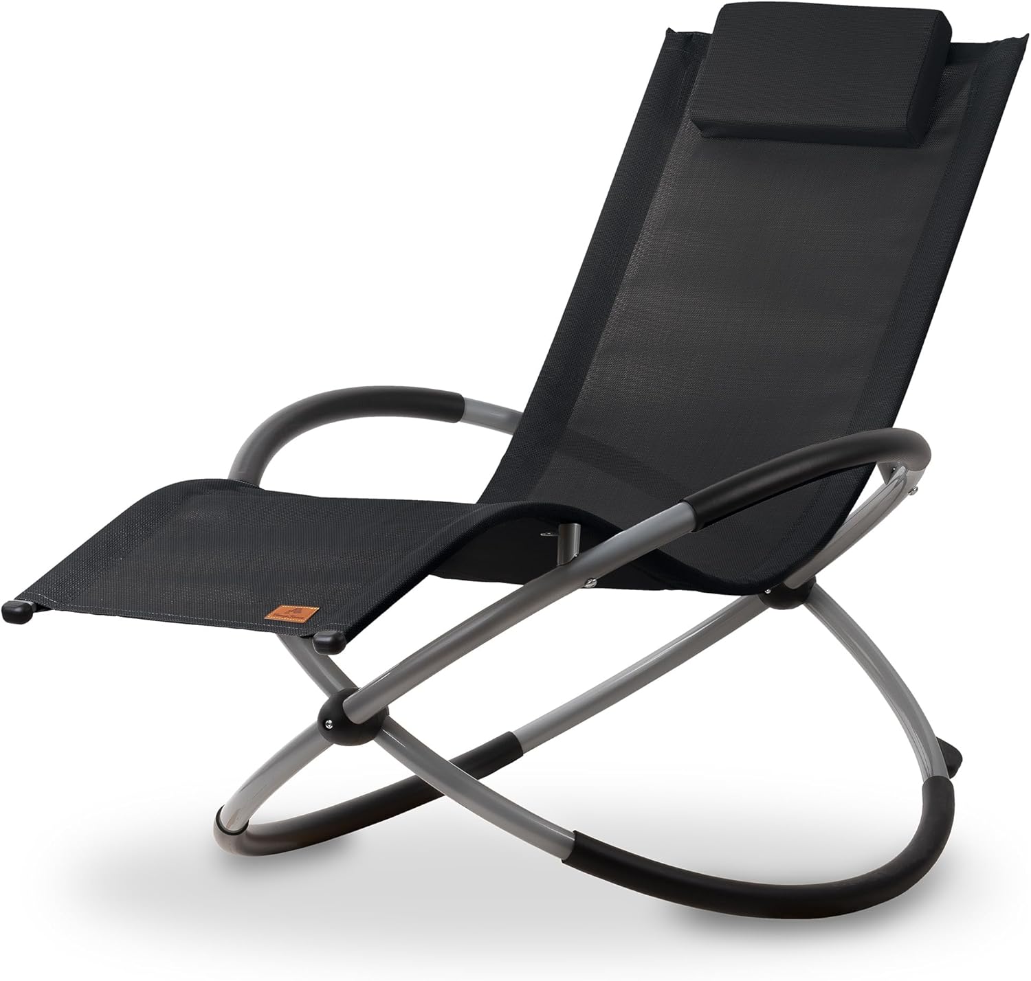 Aluminum Folding Rocking Chair Deck Chair Ergonomic Relaxing Chair Aluminum Folding Rocking Chair Garden Chair