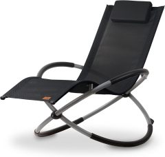 Aluminum Folding Rocking Chair Deck Chair Ergonomic Relaxing Chair Aluminum Folding Rocking Chair Garden Chair