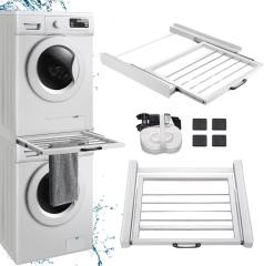 Intermediate Frame Dryer Washing Machine Connection Frame with Towel Holder Steel Washing Tower Connection Kit