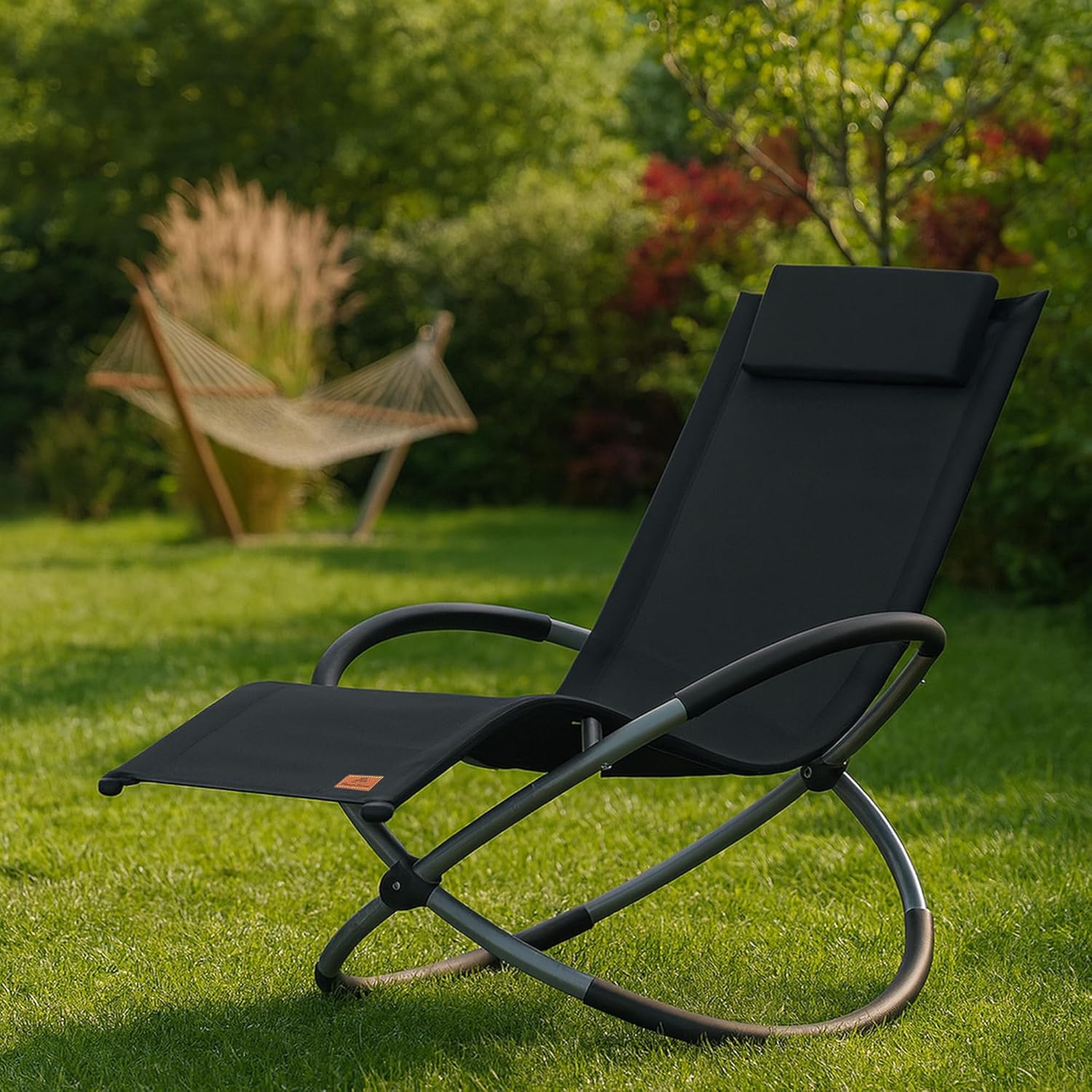 Aluminum Folding Rocking Chair Deck Chair Ergonomic Relaxing Chair Aluminum Folding Rocking Chair Garden Chair