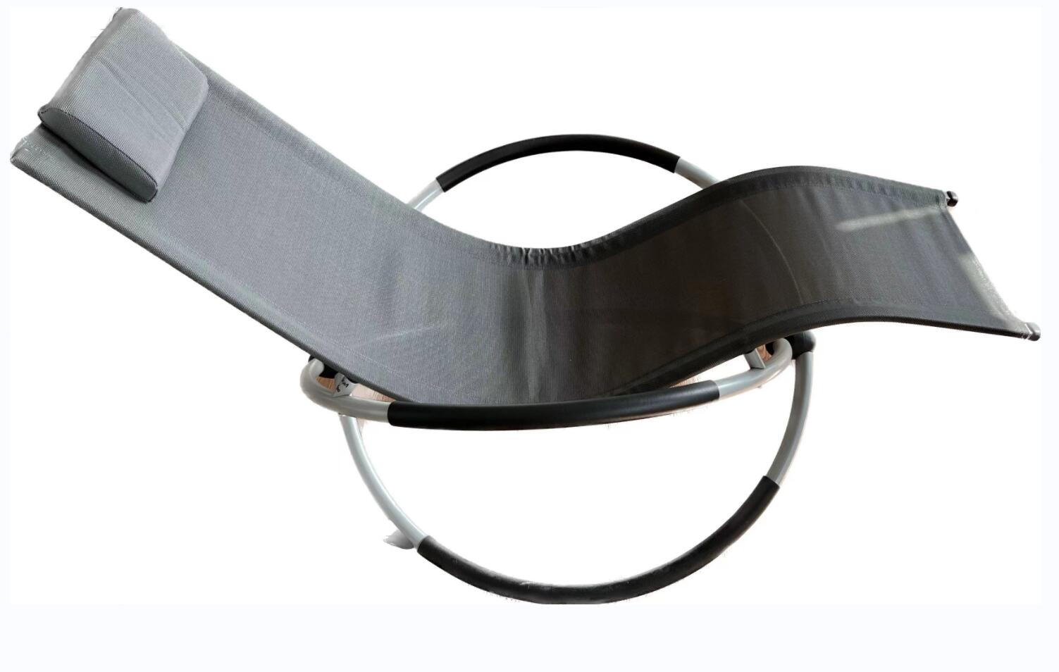 Aluminum Folding Rocking Chair Garden Chair Deck Chair Swing Chair Ergonomic Relaxing Chair