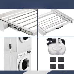 Intermediate Frame Dryer Washing Machine Connection Frame with Towel Holder Steel Washing Tower Connection Kit