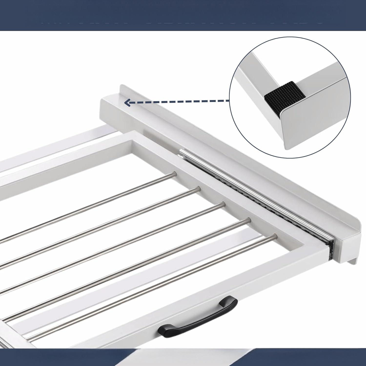 Intermediate Frame Dryer Washing Machine Connection Frame with Towel Holder Steel Washing Tower Connection Kit