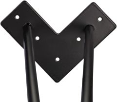 2-Rod Hairpin Table Legs Set of 4 Metal Desk Legs, Industrial Style Metal Table Legs for DIY Dining/Console Tables, Included Screws