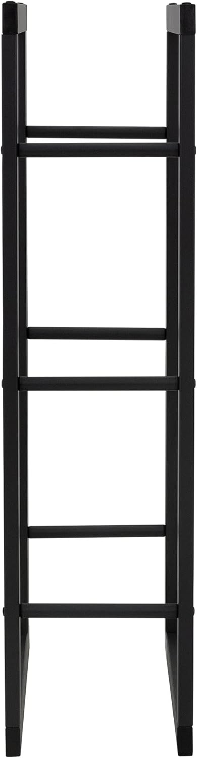 Metal Firewood Rack Sturdy Steel Log Holder for Indoor Outdoor Fireplace Use