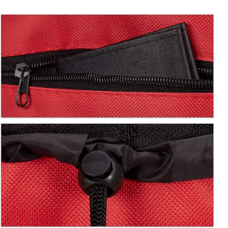 Large Capacity Shopping Trolley with Detachable Bag - Easy to Clean Rolling Cart for Supermarket