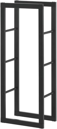 High-Grade Firewood Rack - Powder-Coated Steel Log Holder for Durable Outdoor Use