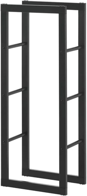 High-Grade Firewood Rack - Powder-Coated Steel Log Holder for Durable Outdoor Use