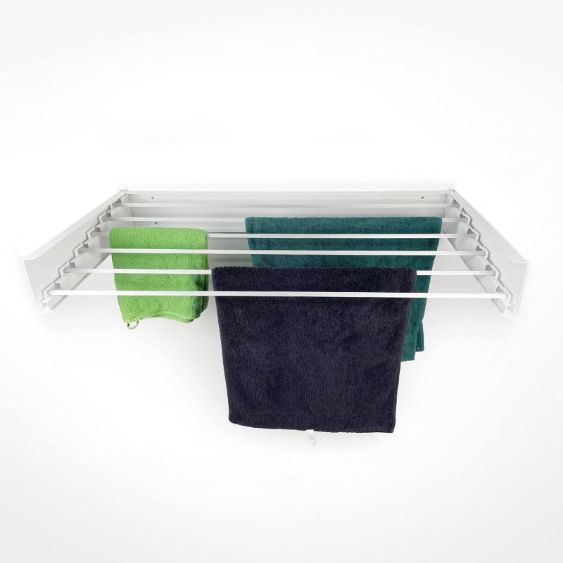 Wall-Mounted Clothes Airer - Foldable Drying Rack for Indoor Outdoor