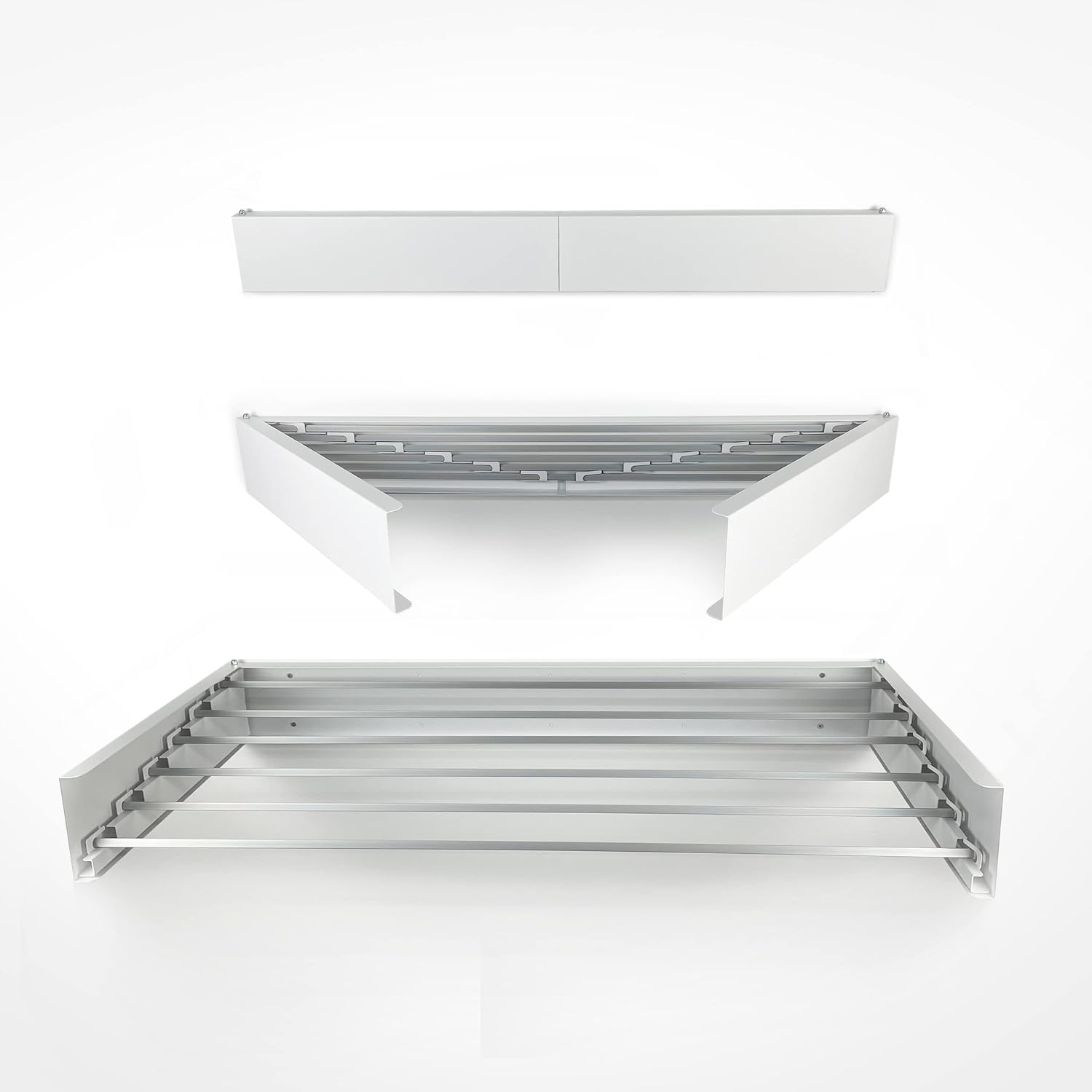 Wall-Mounted Clothes Airer - Foldable Drying Rack for Indoor Outdoor