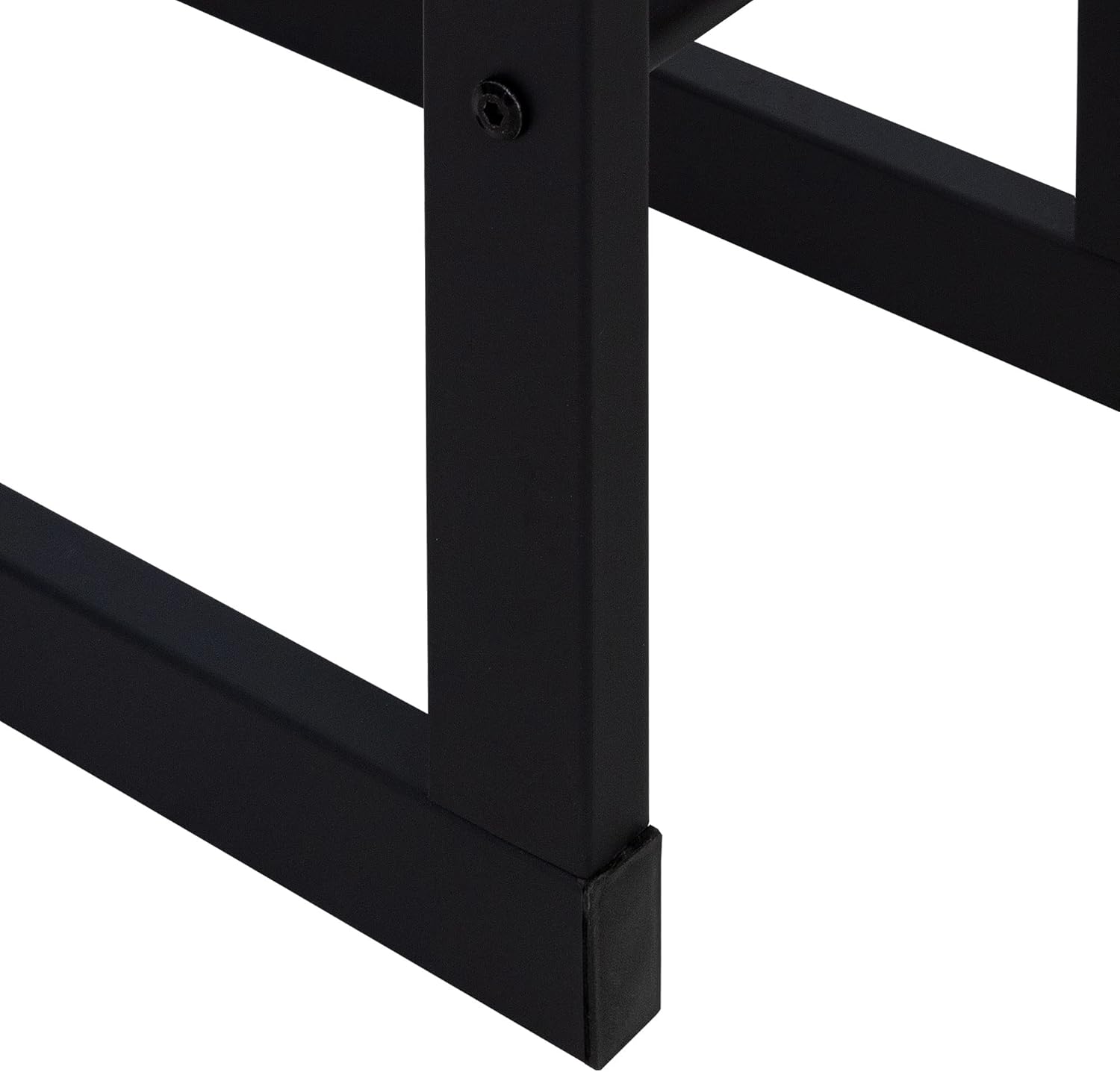 Metal Firewood Rack Sturdy Steel Log Holder for Indoor Outdoor Fireplace Use