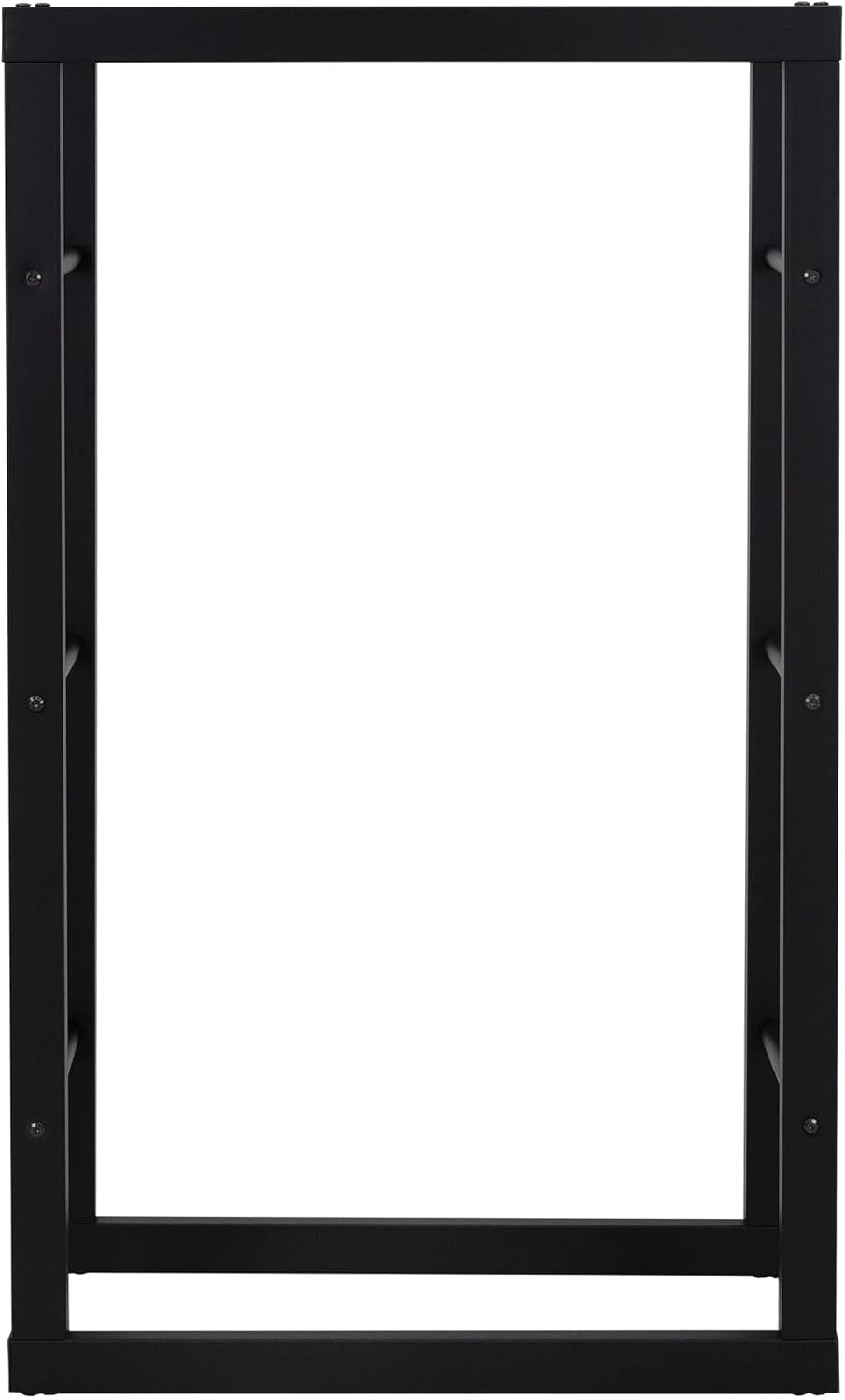 Metal Firewood Rack Sturdy Steel Log Holder for Indoor Outdoor Fireplace Use