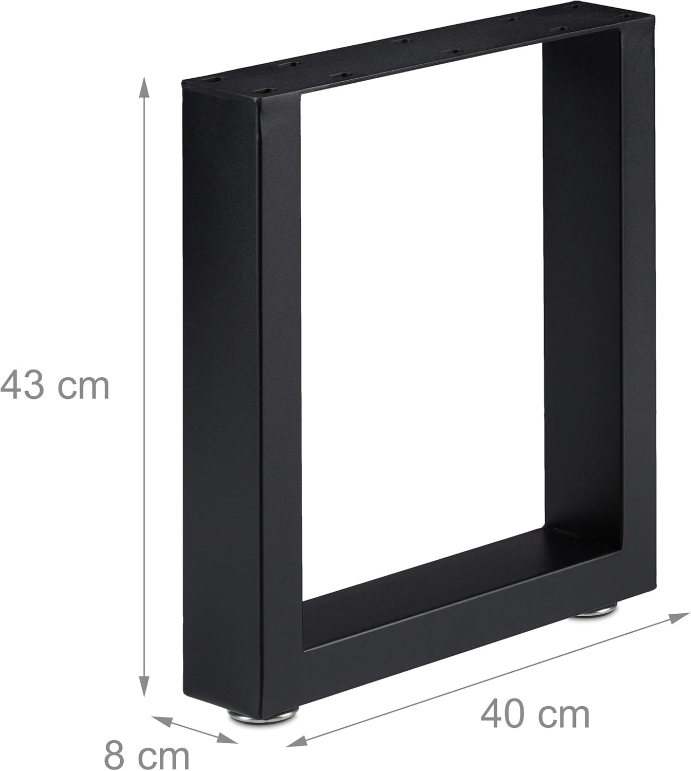 Table legs of 2, Metal Table Legs, Desk, Dining Table, Coffee Table, Industrial, Black