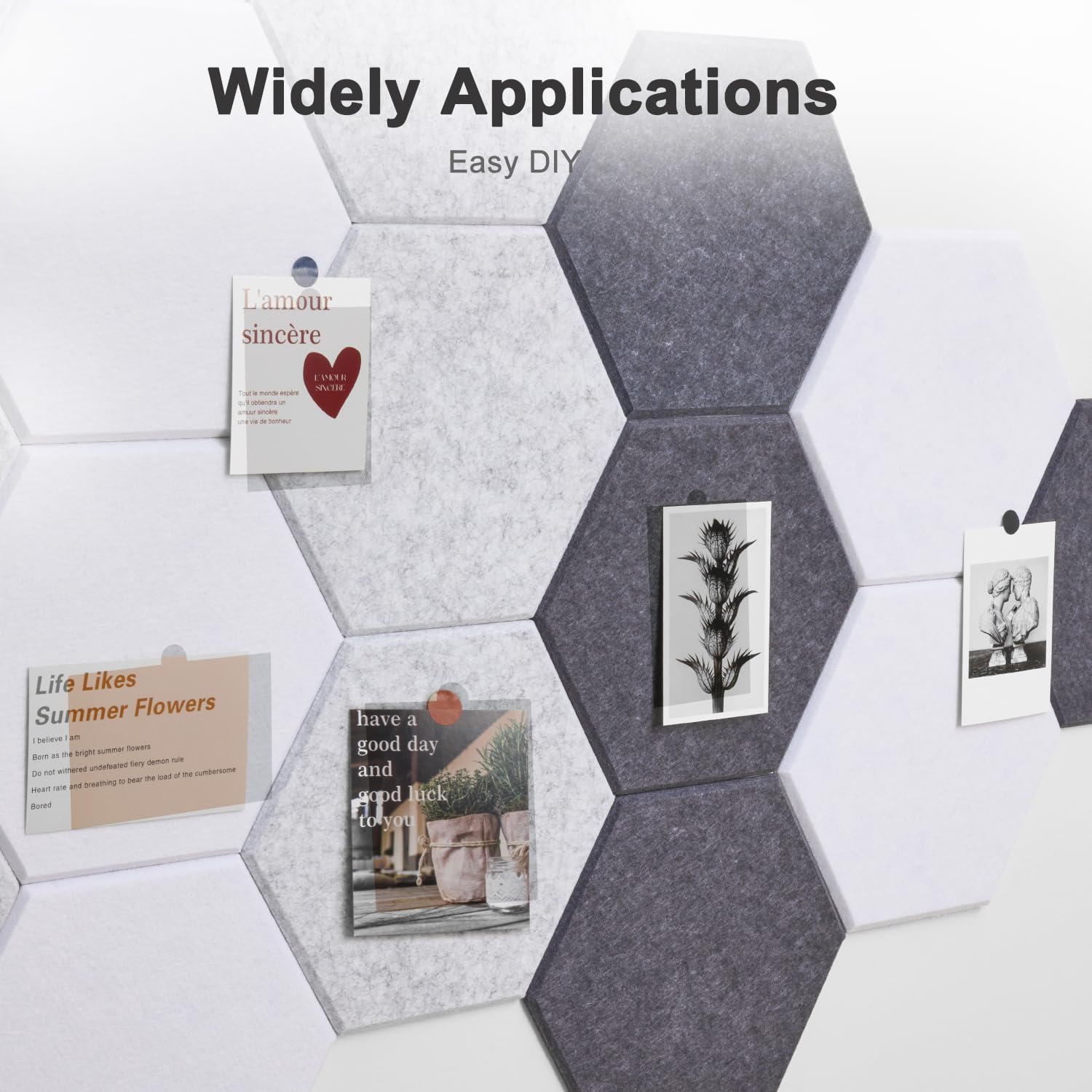 Premium Self-Adhesive Acoustic Panels - 12 Pack Sound Absorption Panels for Gaming Room