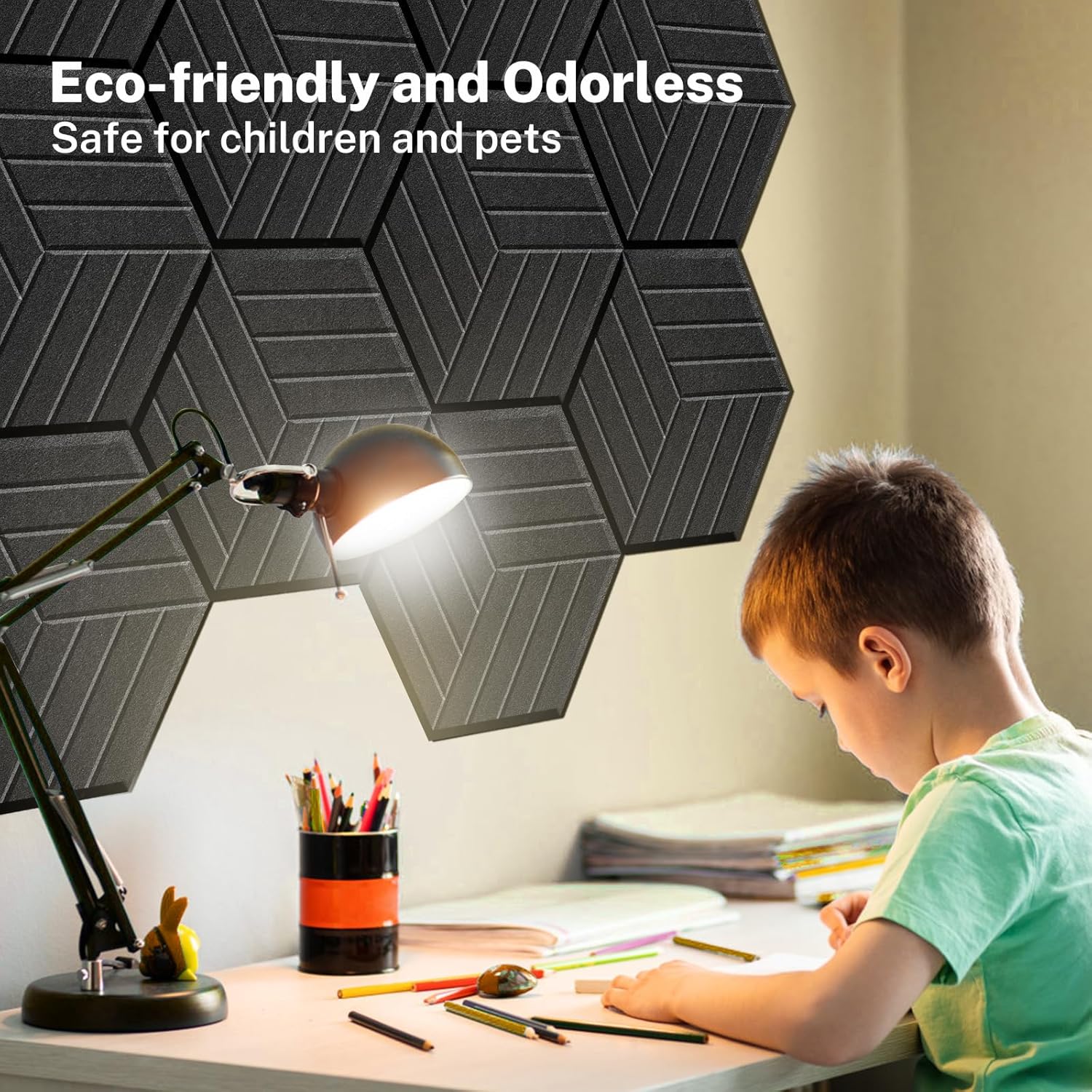 Easy Install Self-Adhesive Acoustic Panels - Noise Reduction for Office & Bedroom