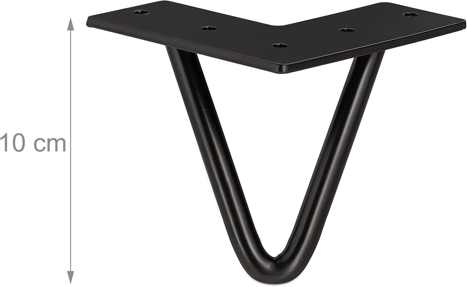 Hairpin Legs, Set of 4, 2 Braces, Metal, Hairpin Table Leg for Stool