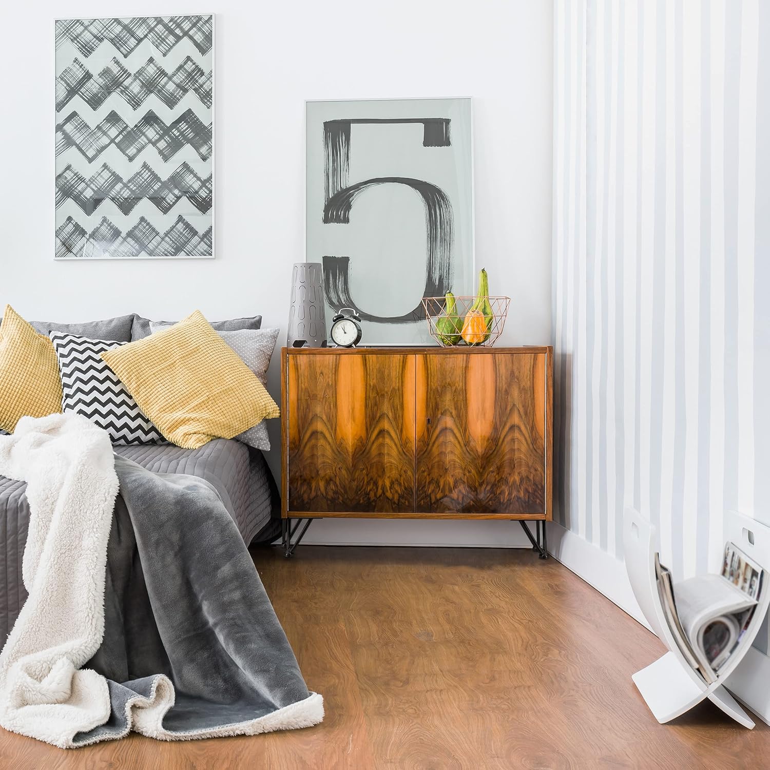 Hairpin Legs, Set of 4, 2 Braces, Metal, Hairpin Table Leg for Stool