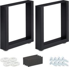 Table legs of 2, Metal Table Legs, Desk, Dining Table, Coffee Table, Industrial, Black