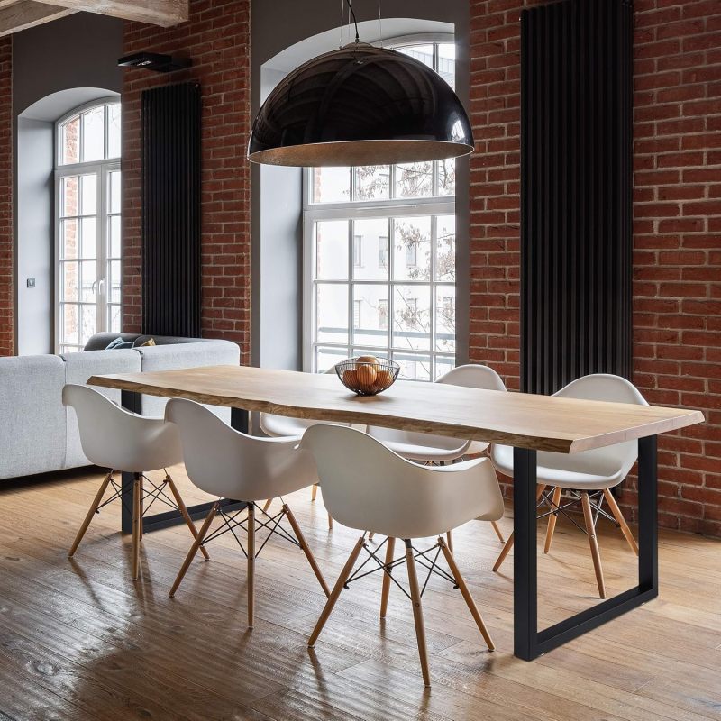 Modern Square Table Legs - 2Pack Metal Legs for Home & Office Furniture