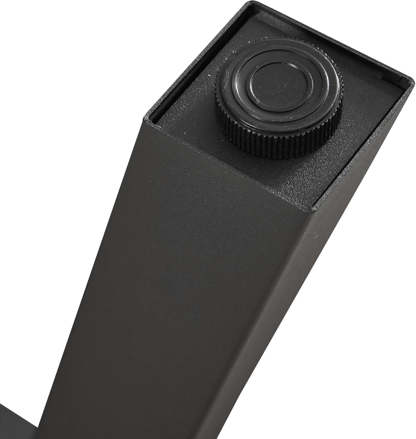 Table Legs Set of 2 Metal Legs 42 x 40 cm Height Adjustable Table Frame for Coffee Table Bench Stool Black Table Feet