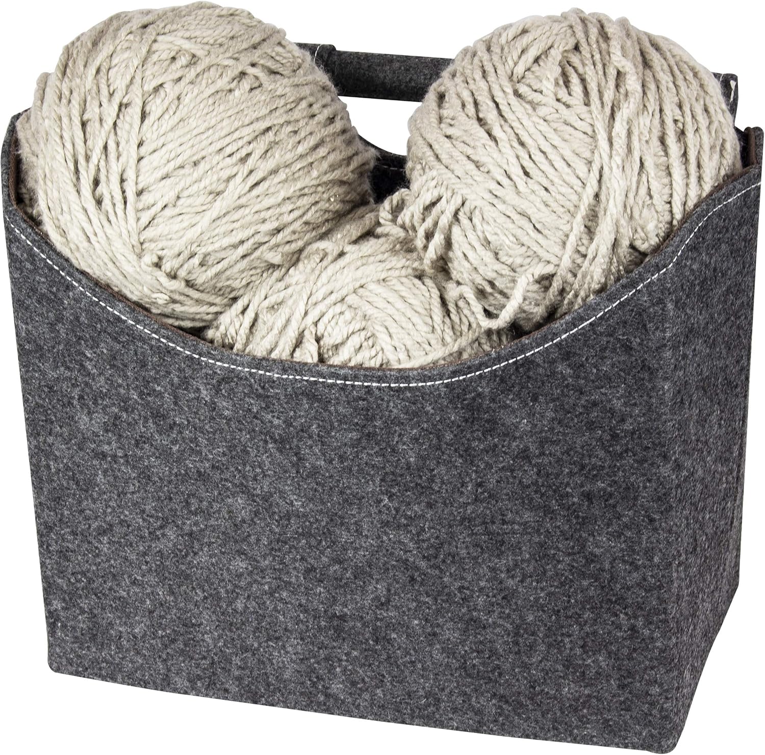 Felt Magazine Rack Magazine Rack Grey