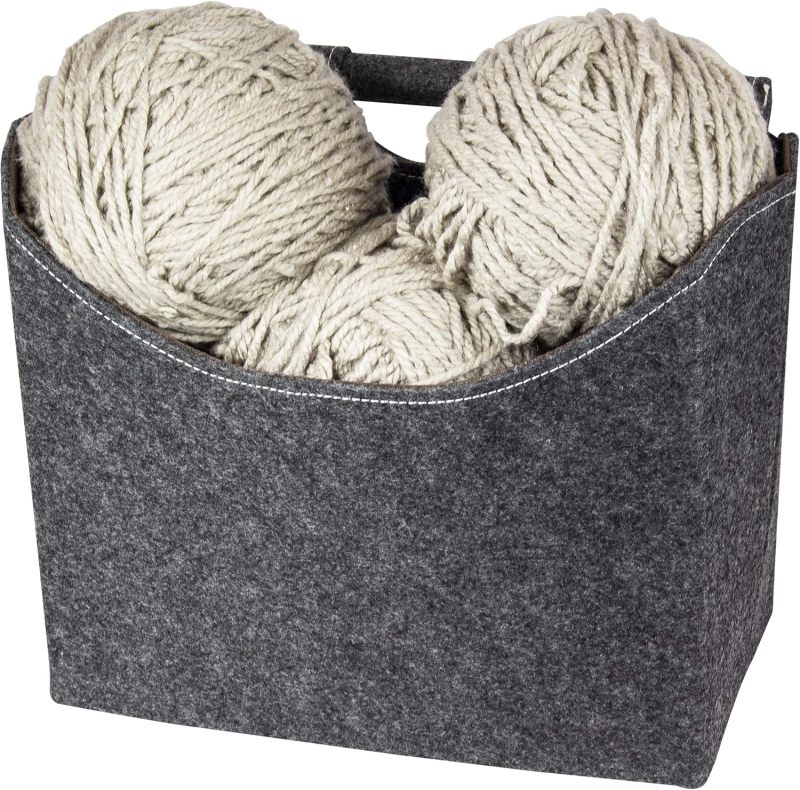 Felt Magazine Rack Sturdy Storage Organizer for Magazines, Books & Newspapers