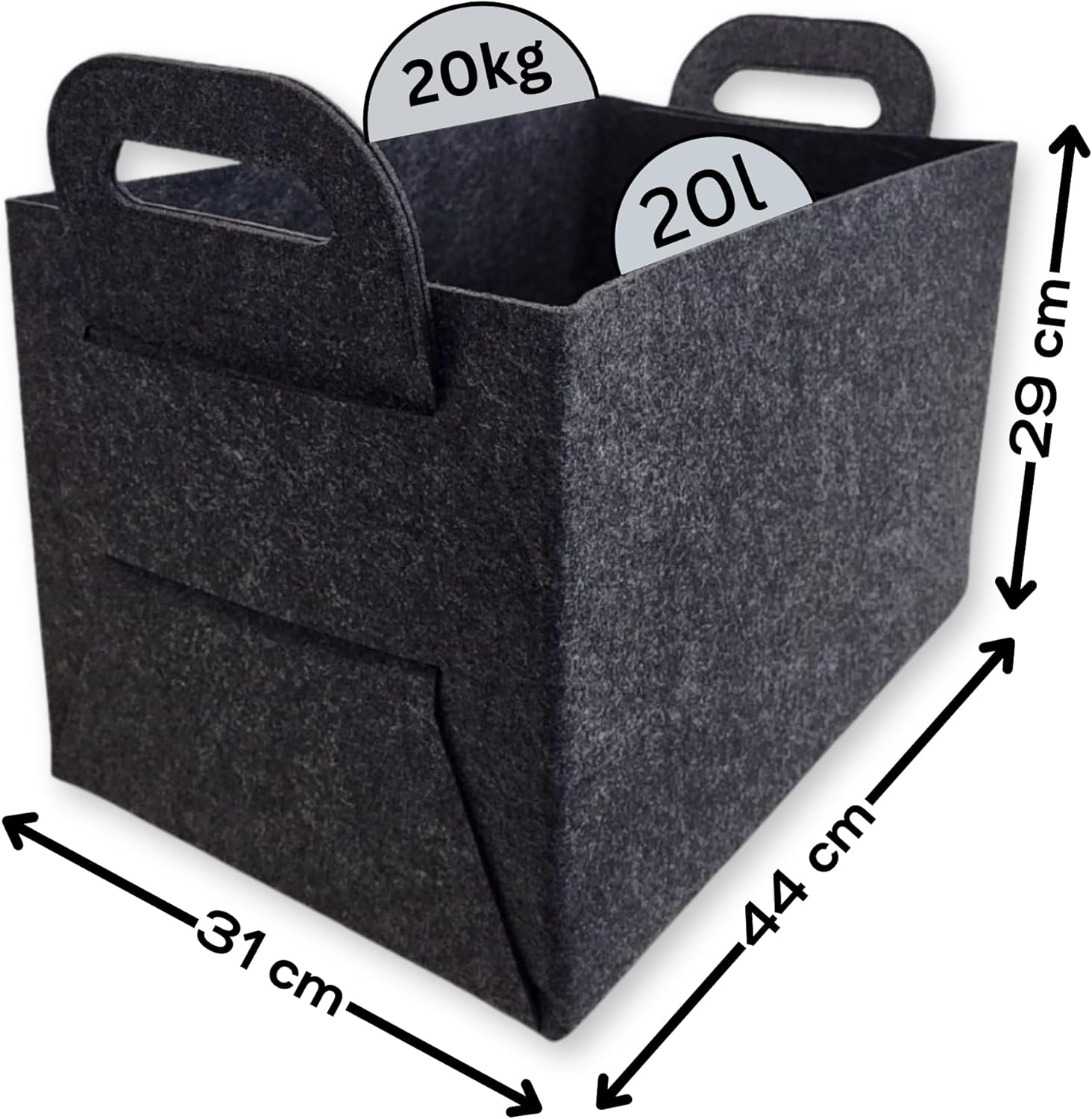 Collapsible Felt Magazine Rack - Easy-to-Clean Storage Solution for Magazines & Catalogs