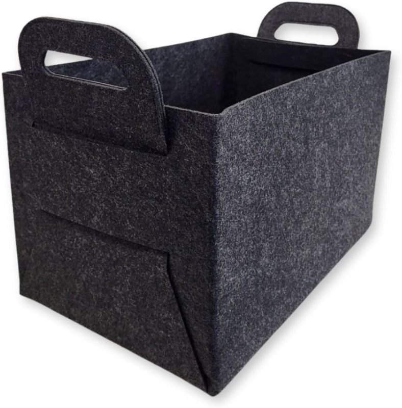 Collapsible Felt Magazine Rack - Easy-to-Clean Storage Solution for Magazines & Catalogs