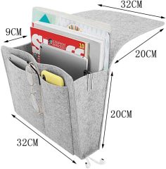 Compact Felt Magazine Rack - Perfect Organizer for Narrow Spaces, Dorms & Apartments