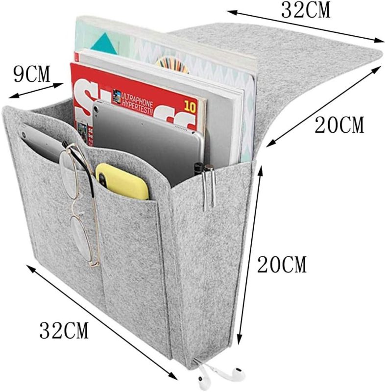 Compact Felt Magazine Rack - Perfect Organizer for Narrow Spaces, Dorms & Apartments