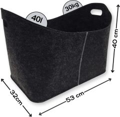 Minimalist Felt Magazine Rack - Decorative Holder for Magazines, Books & Office Supplies
